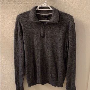 Charcoal Banana Republic Quarter ZIP Pullover